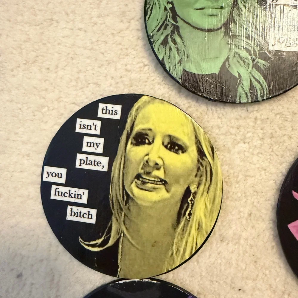 Orange County Housewives Fun magnets-6 in set -silly and funny